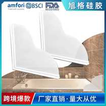 Popular bathtub splash guard self-adhesive silicone waterproof board household acrylic PVC washbasin waterproof guard
