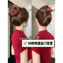 The trumpet is very capable of clawing~Red hairpin on the back of the head small size grabber for women 2024 new style shark clip headwear with small hair volume