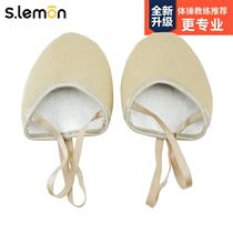 Rhythmic gymnastics shoes womens half-foot dance shoes childrens half-soft-soled exercise shoes half-foot shoes pointe ballet shoes