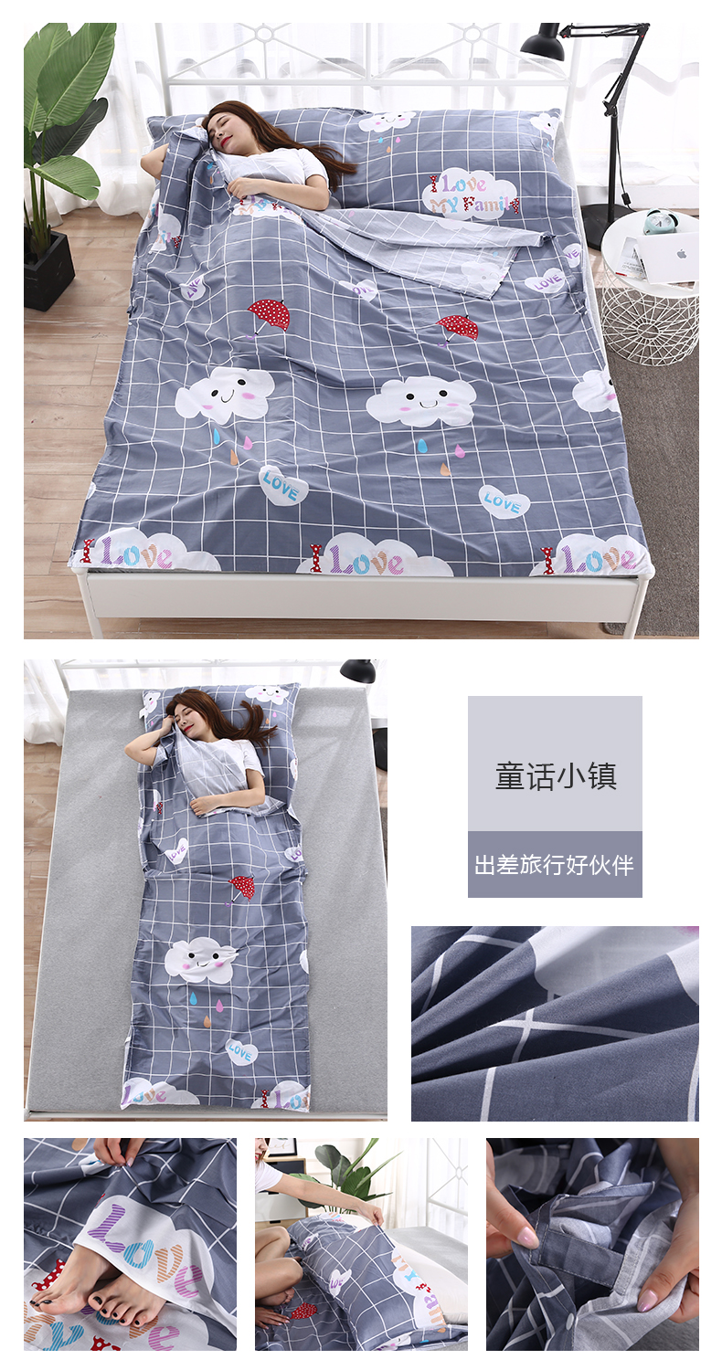 Yihuang cotton du lịch túi ngủ kinh doanh du lịch xách tay cotton túi ngủ khách sạn khách sạn bẩn duy nhất đôi túi ngủ