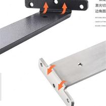 Hanging triangle bracket on the wall hidden L-shaped bracket empty black bracket load-bearing thickened support frame partition bracket