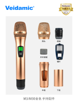 Veidamic M3 M30 handheld accessories original mesh head and tail end switch button lens middle section lower section