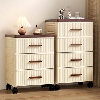 Drawer storage rack living room storage rack household floor-standing snacks multi-layer kitchen storage cabinet toy storage cabinet