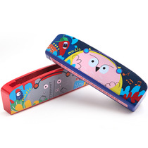 Meile childrens toys cartoon animal music wooden harmonica wind instrument baby beginner gift for sale at low price