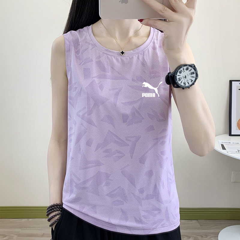 Outlet Store Outdoor Sports Sleeveless Quick-Drying Clothing for Women, New Summer Ice Silk Cool-Feeling Lightweight Vest Cool-Feeling T-Shirt Outlet Store Outdoor Sports Sleeveless Quick-Drying Clothing for Women, New Summer Ice Silk Cool-Feeling Lightweight Vest Cool-Feeling T-Shirt