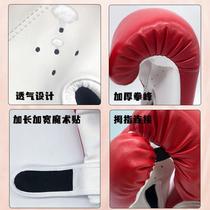 Childrens boxing gloves for men and women professional Muay Thai Sanda Taekwondo fighting training equipment thick boxing gloves cartoon 2023