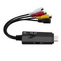 New hdTV to av converter hdTV to av high definition converter supports 1080PhdTV to rca