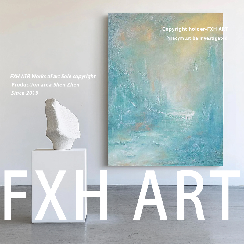 Fxh. Hand-Painted Oil Painting, Texture Abstract, High-End Light Luxury, Living Room, Bedroom, Corridor Decoration Hanging Painting Fxh. Hand-Painted Oil Painting, Texture Abstract, High-End Light Luxury, Living Room, Bedroom, Corridor Decoration Hanging Painting