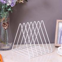 Vinyl record storage rack suitable for bookshelf placed on the table CD display rack vinyl record display frame triangle