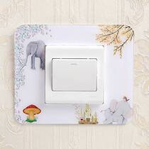 Fan switch sticker switch protective cover switch cover wall sticker protective cover decorative cover household socket decorative sticker simple