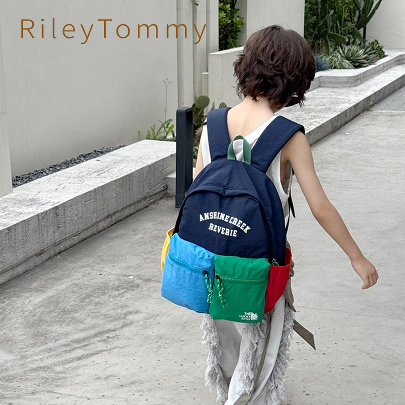 British Rileytommy Kindergarten School Bag for Boys 2025 Korean Version New Large Capacity Student Lightweight Backpack British Rileytommy Kindergarten School Bag for Boys 2025 Korean Version New Large Capacity Student Lightweight Backpack