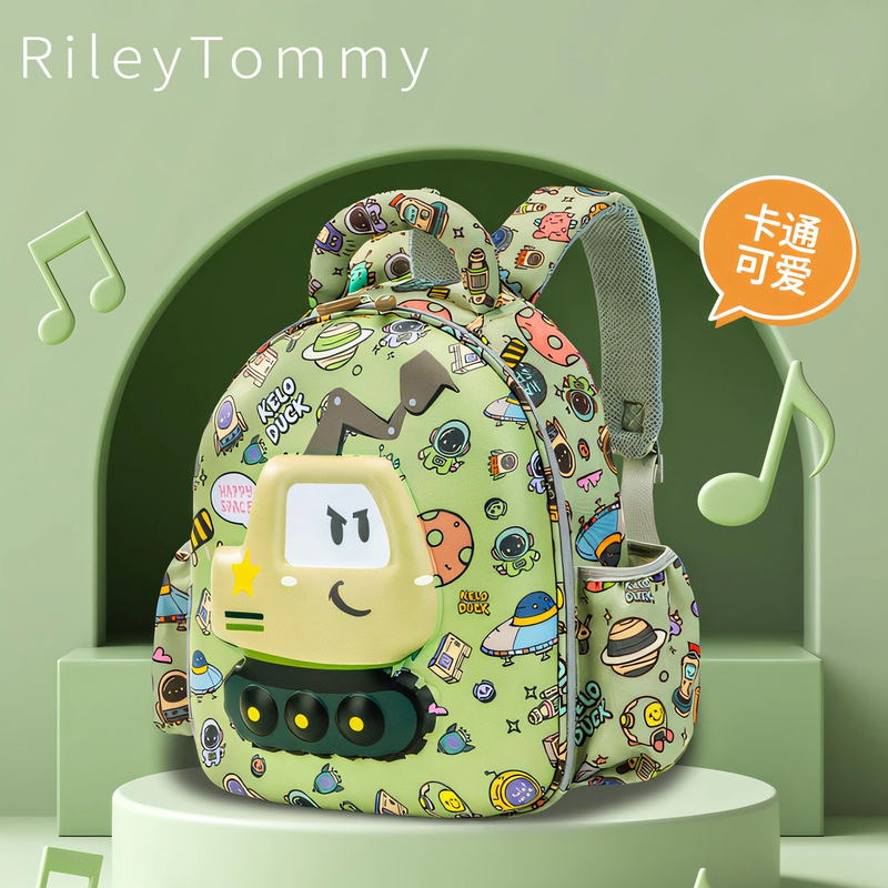 British Riley Tommy Kindergarten Cartoon School Bag Children's Special Admission Backpack Cute Excavator School Bag British Riley Tommy Kindergarten Cartoon School Bag Children's Special Admission Backpack Cute Excavator School Bag