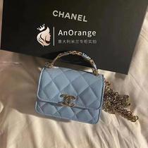 CF62988 Baby (Deposit) Small Lang Bag Handle Waste Shoulder Single Sky Color Sheepskin You Oblique Womens Shoulder Facial Enamel