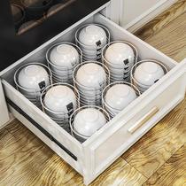 Yushijia kitchen household drawer built-in bowl rack inverted drain bowl rack to store artifacts for drying and stacking bowls