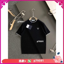 (deposit) short-sleeved clothes printed casual sports 2024 versatile fashion couple tops for men and women 111
