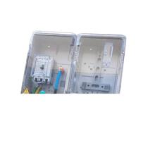 Electric meter box outdoor waterproof three-phase four-wire power CT box transparent plastic surface-mounted meter distribution box