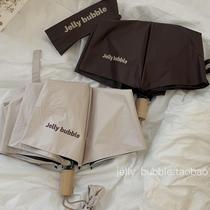 Missing each other~ Couple style coffee milk tea color vinyl umbrella rain or shine sunshade umbrella UV protection