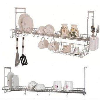 Dishing rack for dishes and dishes in kitchen storage, drying rack for hangers for easy installation