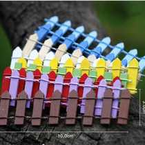 Micro landscape mini fence can be bent eco-bottle DIY assembly small ornaments wood products single color