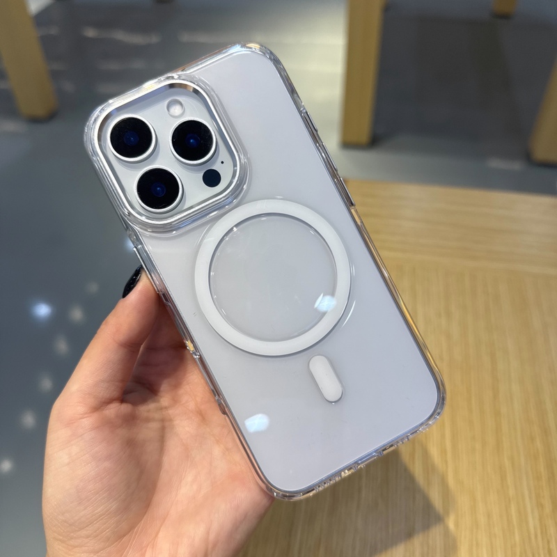 Shell Superman Is Suitable for Iphone16Promax Transparent Magnetic Hard Case 15Pro Mobile Phone Case New 16 Protective Case Magsafe Charging iPhone 15 Pro Max Apple 14Promax