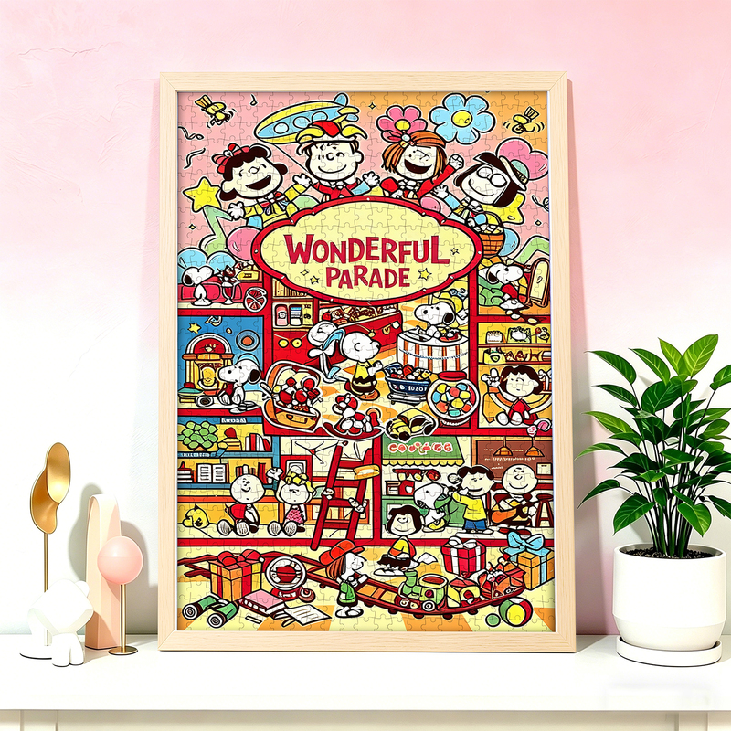 Snoopy's Carnival Puzzle 1000 Pieces Adult and Children Stress Relief Trendy High-Value Puzzle Toy Gift