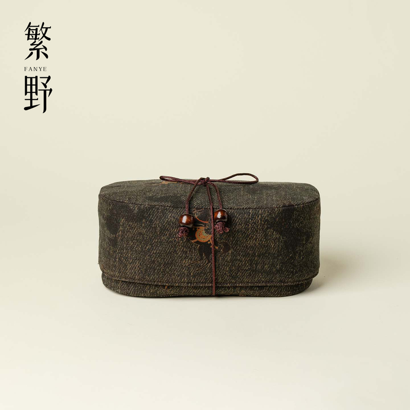 Fanye Xiangyunsha Zhao Ling Six Steeds Oval Tea Set Bag Embroidered Horse Portable Bag One Pot Three Cups Drawstring Closure