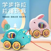Childrens pull toy driver pull rope animal car kindergarten baby educational early education walking toy