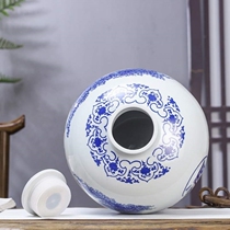 Special wine jar for soaking 50 pounds of ceramic old-fashioned wine storage jar earthenware bottle household sealed wine jar with faucet