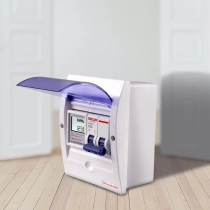 Guide rail electric meter household electric meter electronic single-phase intelligent 220v digital display rental house air switch set