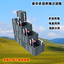 塑料长方形水循环增氧过滤鱼缸养龟池养龟缸养殖箱家用鱼池专用箱