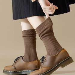 순수한면 두꺼운 실 파일 양말 봄, 가을, 겨울, 가을, 가을