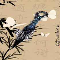 Kunai hand-made knife finished thorn rose finished cyberpunk box-opening knife props unboxing ornaments accessories