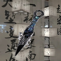 Kunai hand-made knife finished product finished product thorn rose new Chinese style high-looking utility knife gift unboxing jewelry