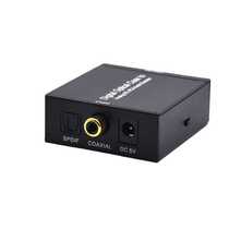 Digital optical fiber coaxial analog L R audio digital to analog audio decoder supports Dolby DTS
