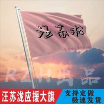 Wang Sulong supports the big flag star concert Wang Sulong big flag singer outdoor music festival supports the flag customization