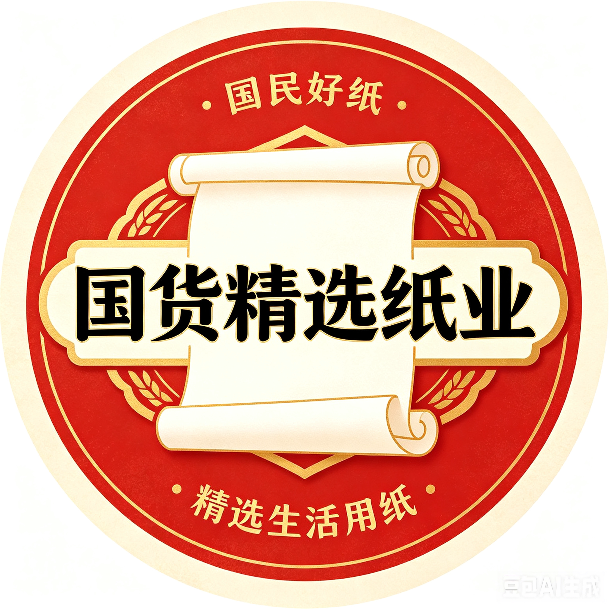 国货精选纸业的LOGO