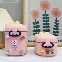 Portable baby milk powder box for outings small size sealed baby rice noodles for outings moisture-proof large-capacity storage tank