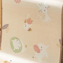 Customized kindergarten childrens bed bamboo mat double-sided thickened rattan mat 28026 infant and child grinding high-end skin-friendly glossy mat