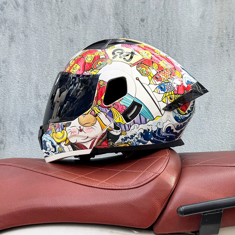 Arai шлем RX7X новый 3C сертифицированный мотошлем для мужчин и женщин пол-face шлем двойной линзы Bluetooth полулег кот Four seasons