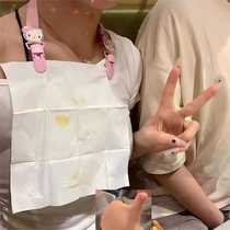 Dry rice clip hanging neck adult napkin clip infant and toddler handkerchief saliva napkin clip pacifier bib clip anti-falling rope chain