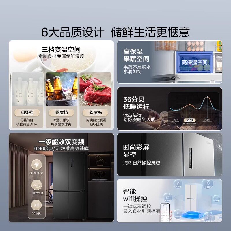 美的MR-635WSPZE冰箱图片