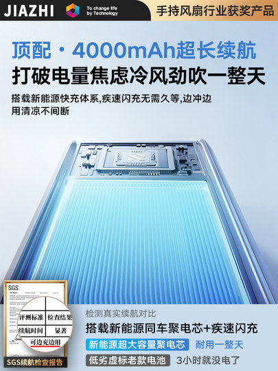 [Refrigeration Small Air Conditioner] Handheld Small Fan 2025 New Portable Small Electric Fan Desktop Work Station Outdoor Silent USB Charging Mini Student Dormitory Super Powerful Portable Cooling Artifact