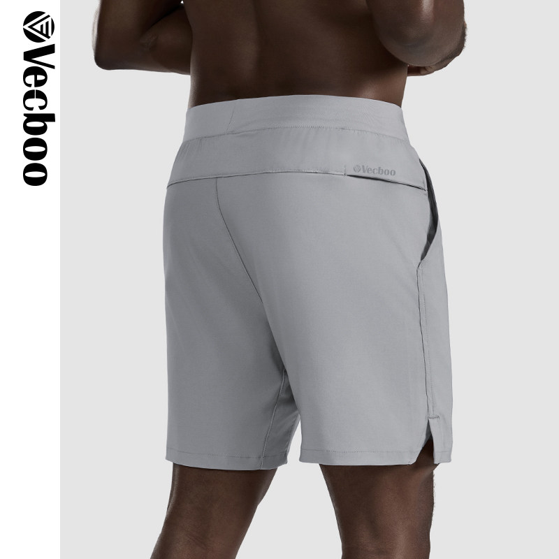шорты для фитнеса vecboo, мужские спортивные тренировочные профессиональные брюки для бега, быстросохнущие теннисные шорты, серые шорты для бадминтона