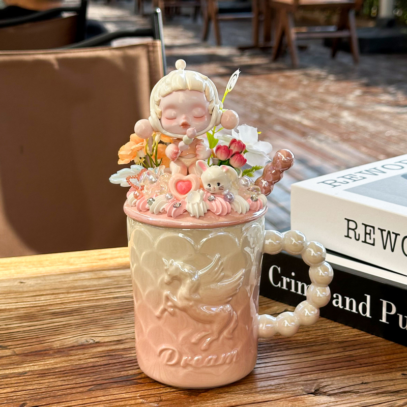 Sp Temperature Series Mug with Lid and Spoon, Cute and Good-Looking, Suitable for Office, Home, Couple Gifts, Birthday Gifts Sp Temperature Series Mug with Lid and Spoon, Cute and Good-Looking, Suitable for Office, Home, Couple Gifts, Birthday Gifts