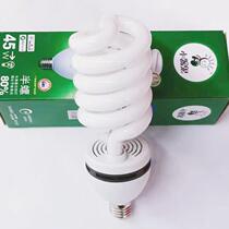 Spiral energy-saving lamp 27 screw white light high-power factory workshop lighting three primary colors super bright lamp