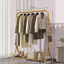 Clothes rack floor-standing simple coat rack bedroom clothes hanging rack household clothes drying rack multi-functional storage rack storage