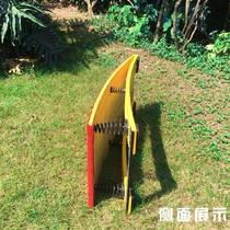 QTB gymnastics spring-assisted springboard force indoor track sports equipment material anti-slip S-type spring spring pedal manufacturer wood