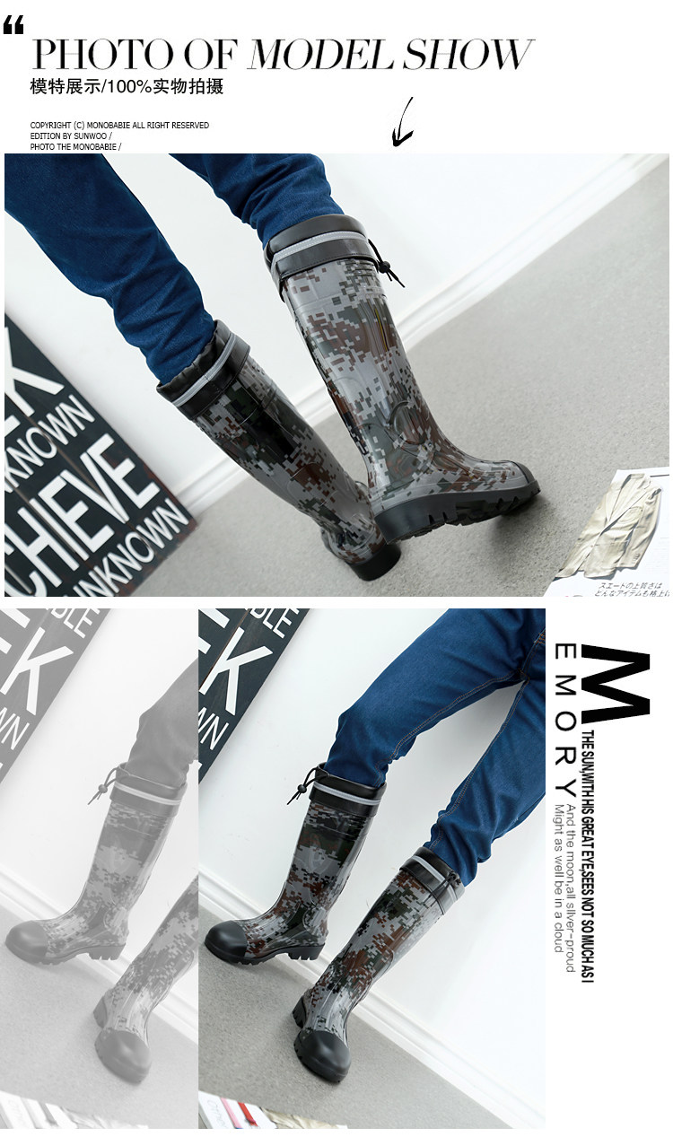 Chaussures - bottes caoutchouc homme pour printemps - semelle tendon - Ref 963942 Image 10
