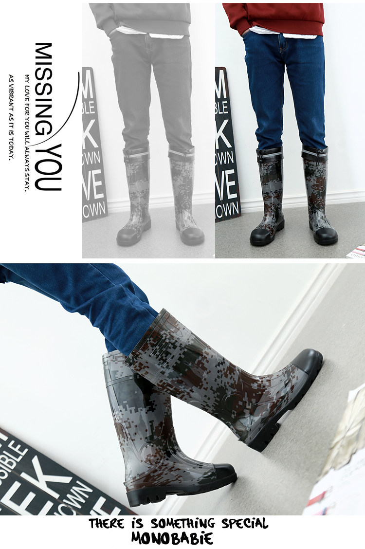 Chaussures - bottes caoutchouc homme pour printemps - semelle tendon - Ref 963942 Image 11