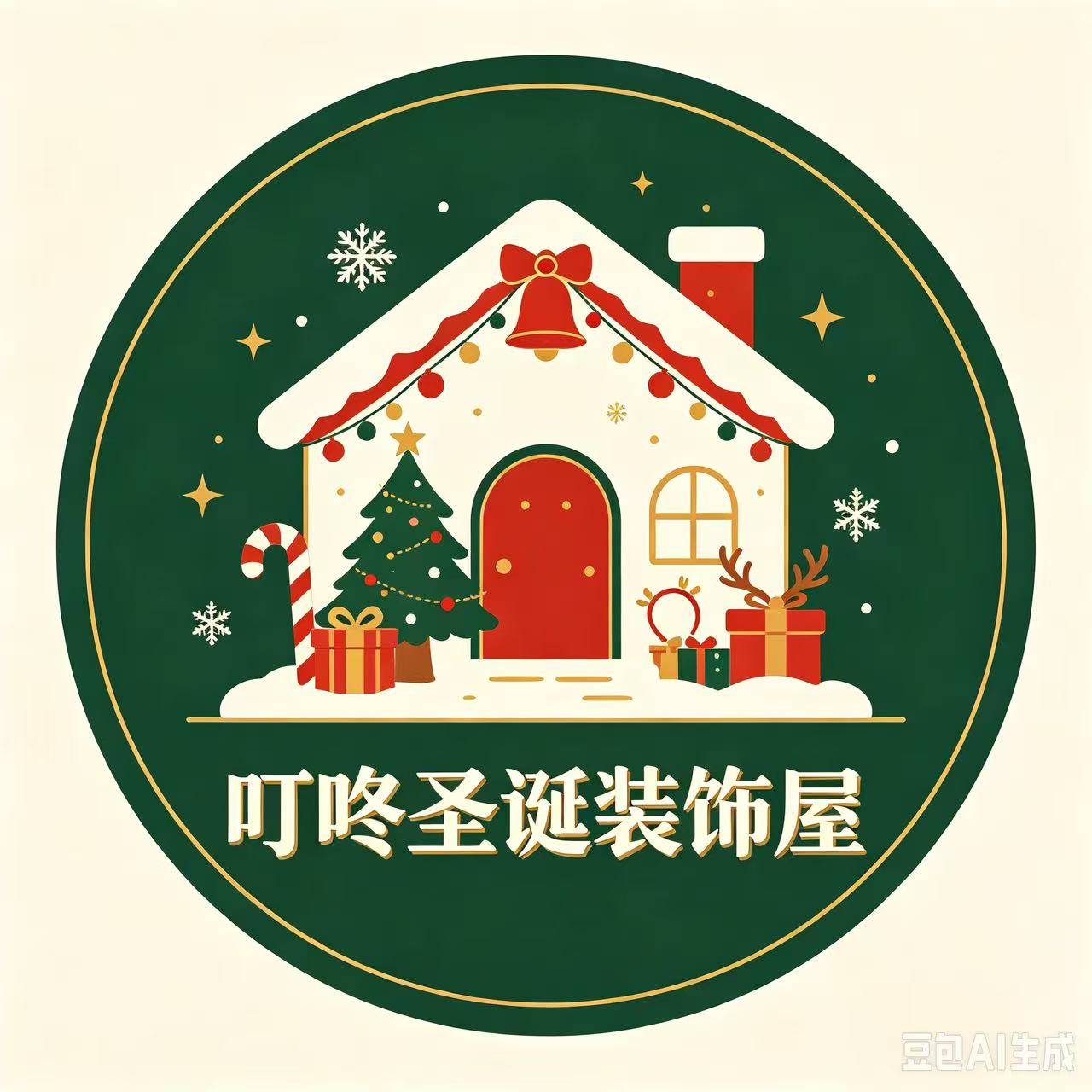 叮咚圣诞装饰屋的LOGO